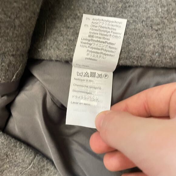 J.Crew‎ Mercantile Gray Wool City Coat NWT Size 2 - Picture 10 of 13